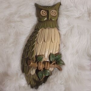 Vtg MCM Sexton 1969 Cast Iron Owl Decor